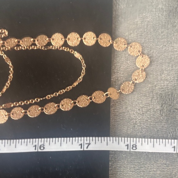Chic Gold Multi-Layer Necklace - Picture 2 of 3